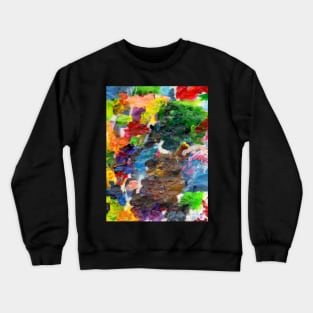 Abstract Color Diversity Crewneck Sweatshirt